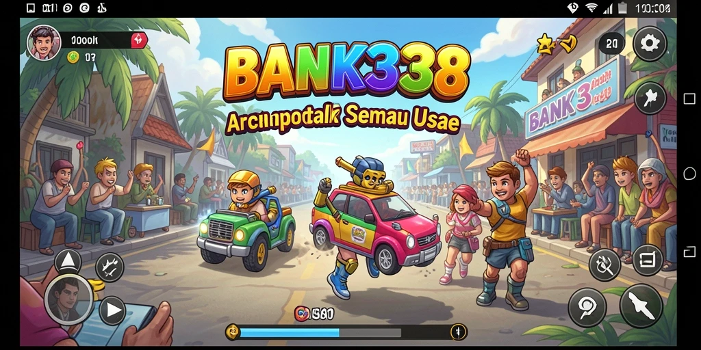 Tampilan gameplay BANK338 dengan karakter yang beraksi cepat.