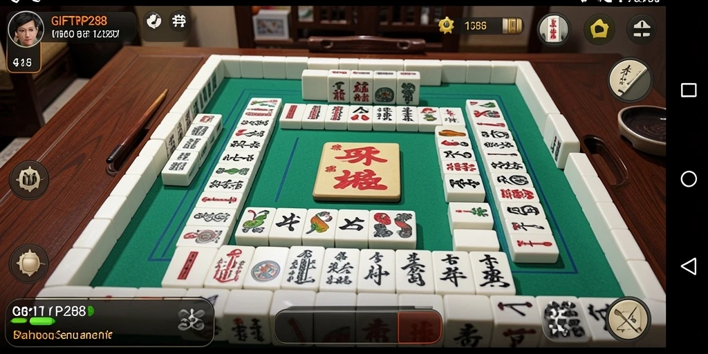 Tampilan gameplay menarik dari GIFTRP288 yang penuh aksi Mahjong.