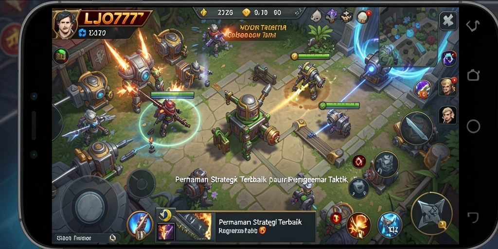 Tampilan gameplay LJO777 dengan strategi yang menegangkan dan mendebarkan.