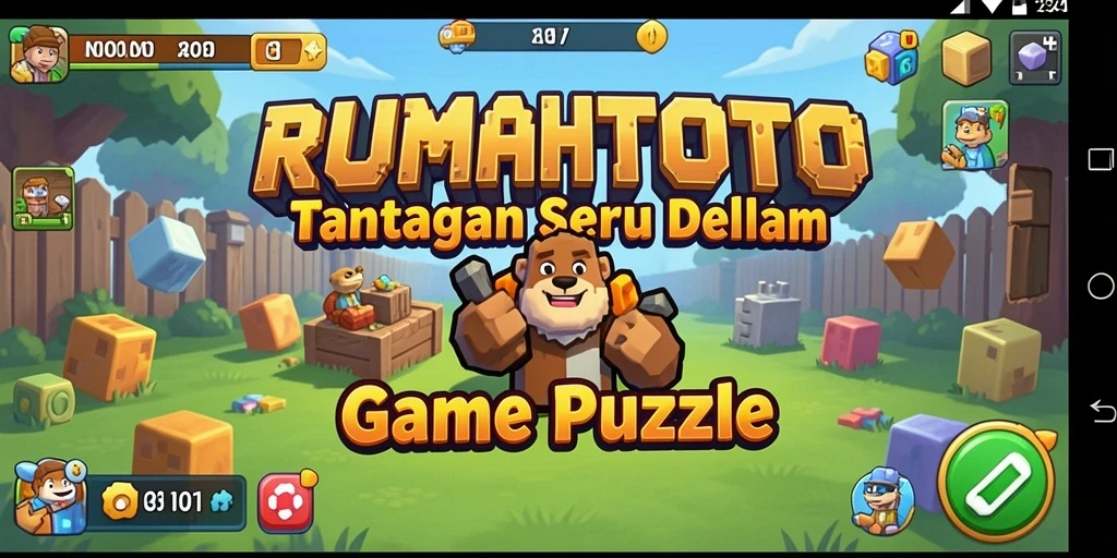 Tampilan gameplay menantang di RUMAHTOTO yang mengasah otak.